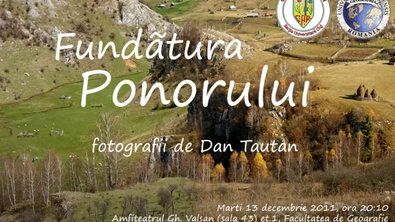 Proiectie: "Fundatura Ponorului", "Maraton Apuseni" si lansarea Calendarului CAR UCj. 2012