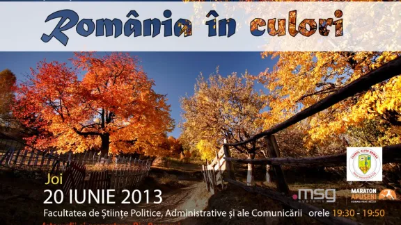 Proiectie FOTO: "România in Culori", cu Dia Somogyi