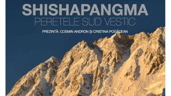Proiectie: "SHISHAPANGMA - PERETELE SUD-VESTIC", luni 5 Dec. la Cluj