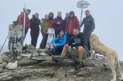 Pe Vârful Parângul Mare cu Garmin 