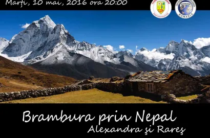 Proiectie: "Brambura prin Nepal", marti 10 mai la Cluj