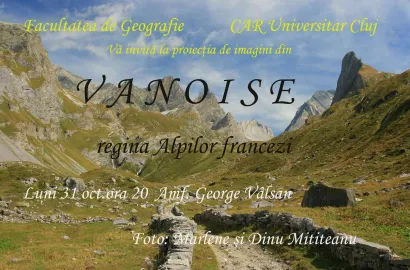 VANOISE- Regina Alpilor Francezi- proiectie la Cluj