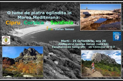 O lume de piatra oglindita in Marea Mediterana: Cipru, Corsica & Sardinia - proiectie la Cluj