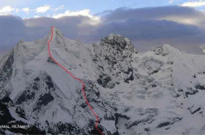 Raport: ascensiune in premiera mondiala pe Gandharva Chuli