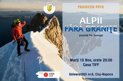 Proiecție "Alpii fără granițe" - marți 10 noiembrie la Cluj