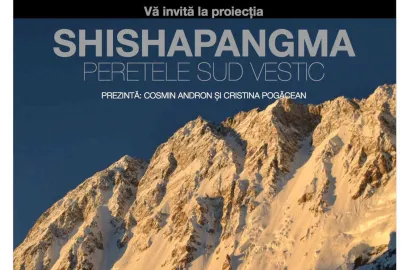 Proiectie: "SHISHAPANGMA - PERETELE SUD-VESTIC", luni 5 Dec. la Cluj