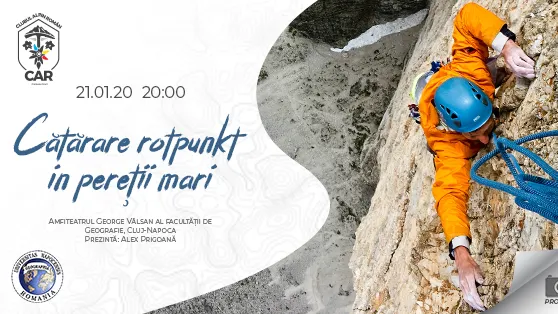 Cățărare rotpunkt în pereții mari - 21 ianuarie 2020