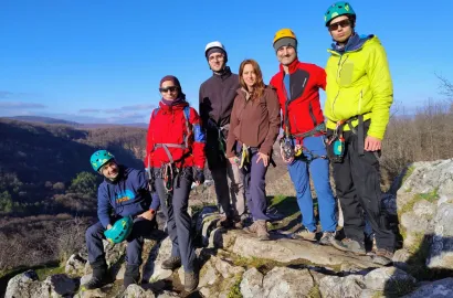 Via ferrata la inceput de iarna