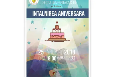 Intalnire aniversara, 25 ianuarie, ora 19