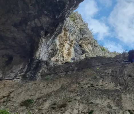 Via ferrata în Cheile Turzii - afterwork (la frontală)