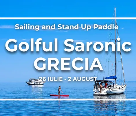 Sailing in Golful Saronic, Grecia